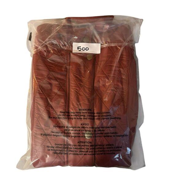 BARBOUR Wray Gilet Quilted Vest in Deep Claret Red Zip Snap Overlay Women's 4 - Picture 12 of 12